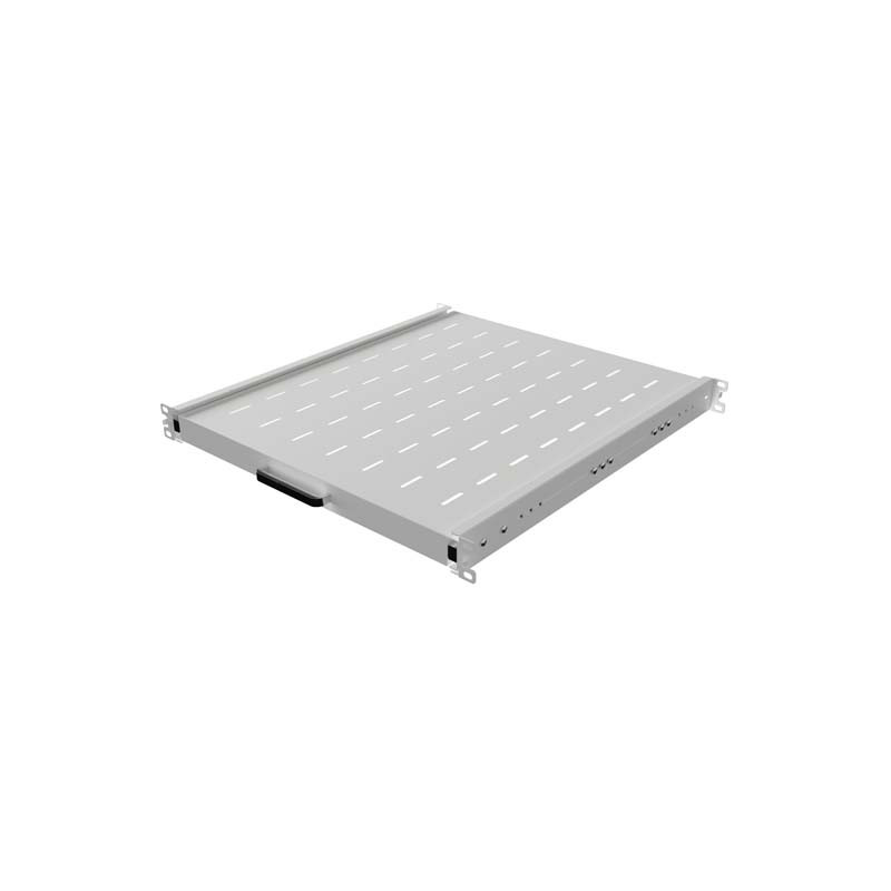 LANBERG POSUVNÁ POLICA PRO 19'' RACKOVÉ SKRINE 500MM ŠEDÁ (1U/445X500MM, NOSNOSŤ DO 35KG, 4PO