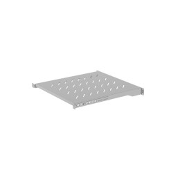 LANBERG POLICE PRO 19'' SKRINE 800MM ŠEDÁ (1U/483X500MM NOSNOSŤ DO 25KG, 4BODOVÁ MONTÁŽ)