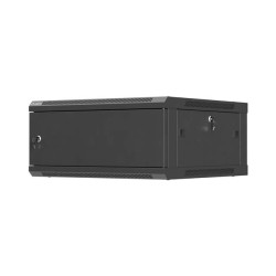 LANBERG NÁSTENNÁ INŠTALAČNÁ SKRIŇA 19'' 4U 600X600 ČIERNE KOVOVÉ DVERE (PLOCHÉ BALENIE)