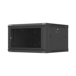 LANBERG NÁSTENNÁ INŠTALAČNÁ SKRIŇA 19'' 6U 600X600 ČIERNE PERFOROVANÉ DVERE (PLOCHÉ BALENIE)