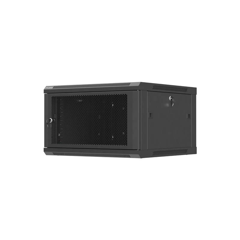 LANBERG NÁSTENNÁ INŠTALAČNÁ SKRIŇA 19'' 6U 600X600 ČIERNE PERFOROVANÉ DVERE (PLOCHÉ BALENIE)