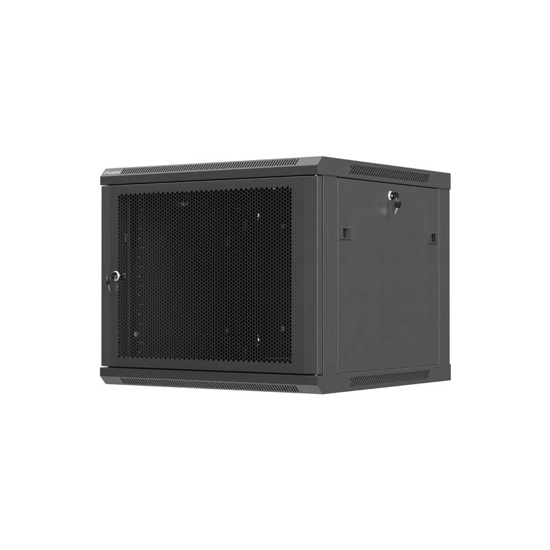 LANBERG NÁSTENNÁ INŠTALAČNÁ SKRIŇA 19'' 9U 600X600 ČIERNE PERFOROVANÉ DVERE (PLOCHÉ BALENIE)