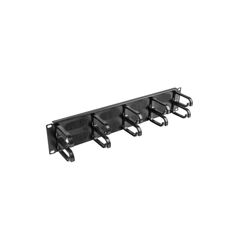 19'' PANEL S KEFOU PRO SPRÁVU KÁBLOV 10 KRÚŽKOV TYP B 2U ČIERNY LANBERG