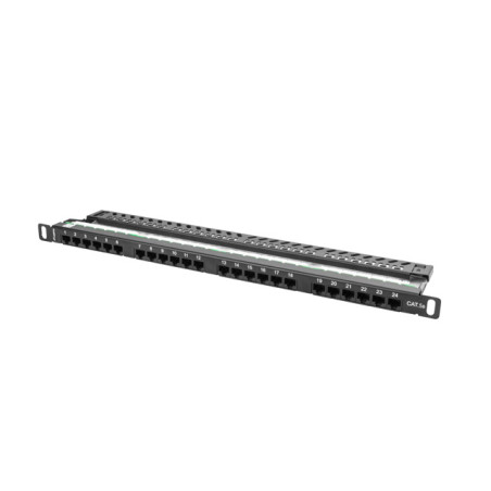 PATCH PANEL 24 PORTOV 0,5U 19'' CAT.5E UTP ČIERNY LANBERG