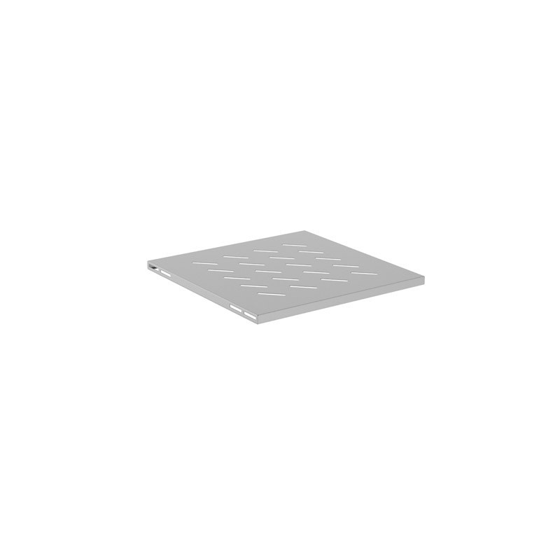 POLICA PRO 19'' SKRINE 600MM ŠEDÁ LANBERG (1U/480X475MM NOSNOSŤ DO 120KG, 4BODOVÁ MONTÁŽ)