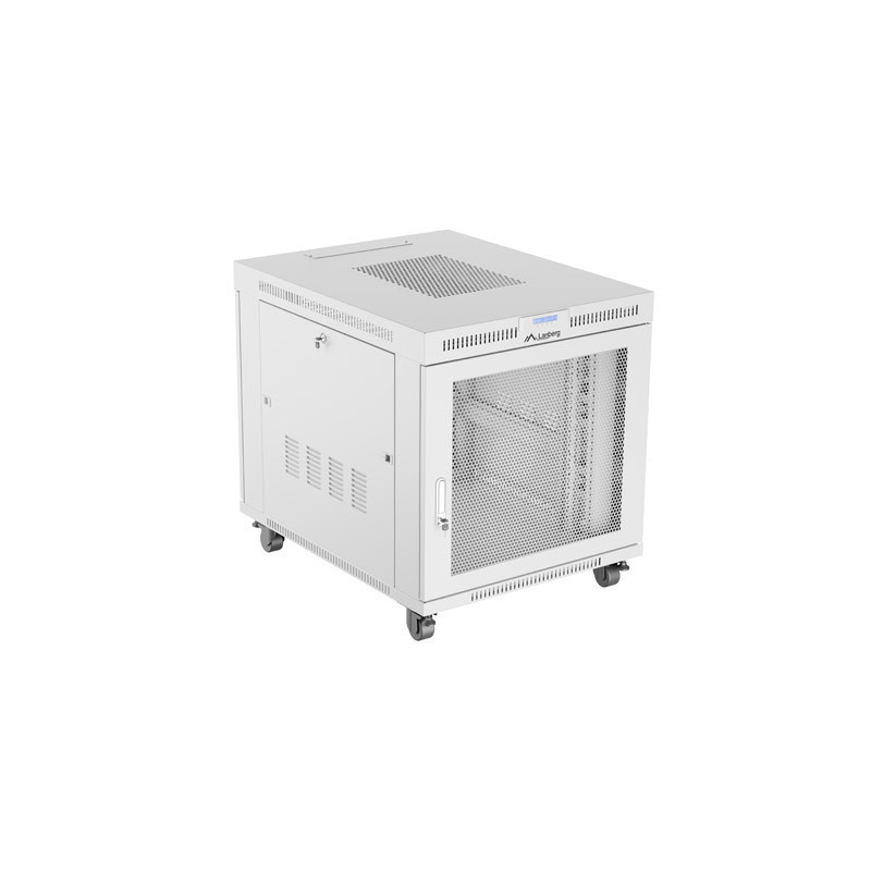 19'' VOĽNE STOJÚCA RACKOVÁ SKRIŇA 15U 800X1000 ŠEDÁ LCD S PERFOROVANÝMI DVERAMI LANBERG (PLOCHÉ BALENIE)