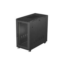 19'' VOĽNE STOJÚCA RACKOVÁ SKRIŇA 22U 600X1200 ČIERNE PERFOROVANÉ DVERE LANBERG (PLOCHÉ BALENIE)