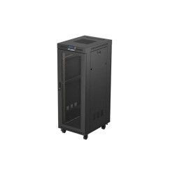 19'' VOĽNE STOJÚCA RACKOVÁ SKRIŇA 32U 600X800 ČIERNA LCD PERFOROVANÉ DVIERKA LANBERG (PLOCHÉ BALENIE)