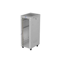 19'' VOĽNE STOJÚCA RACKOVÁ SKRIŇA 32U 600X800 ŠEDÉ SKLENENÉ DVERE LCD LANBERG (FLAT PACK) V2