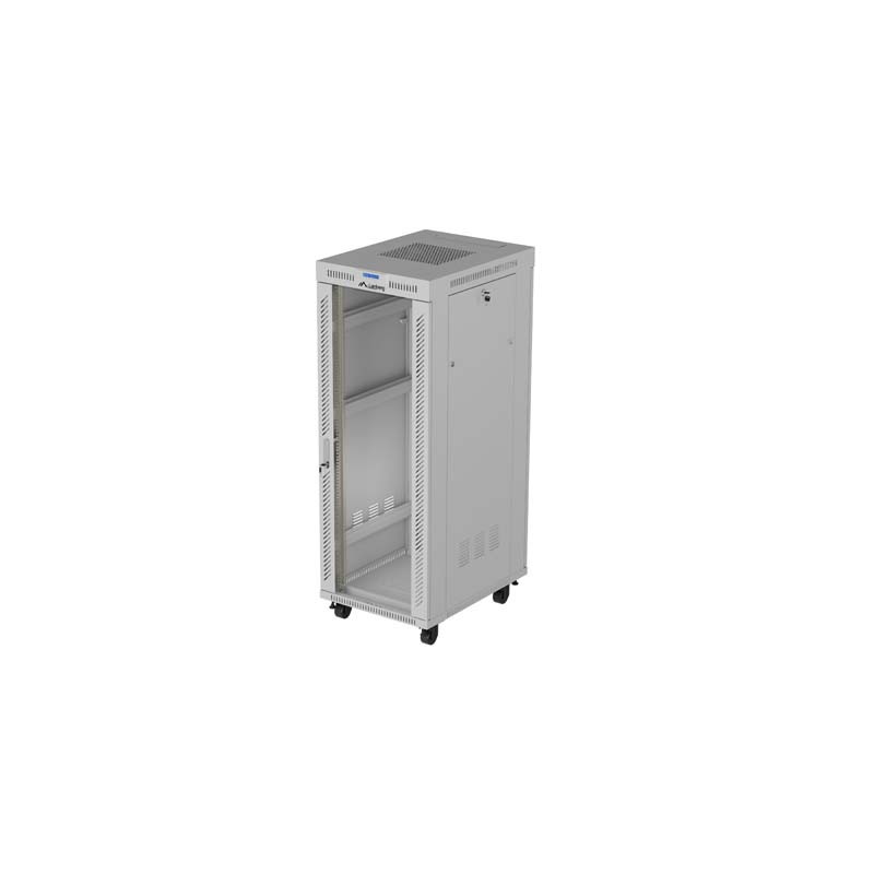 19'' VOĽNE STOJÚCA RACKOVÁ SKRIŇA 32U 600X800 ŠEDÉ SKLENENÉ DVERE LCD LANBERG (FLAT PACK) V2