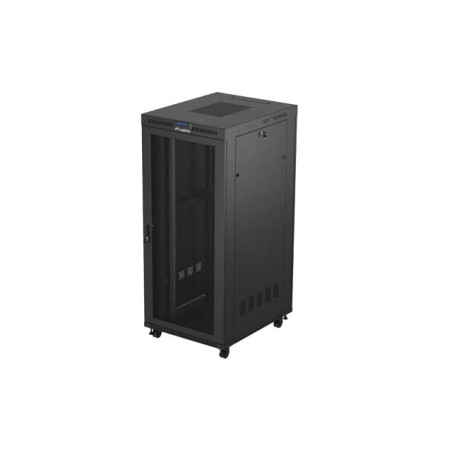 19'' VOĽNE STOJÚCA RACKOVÁ SKRIŇA 37U/800X1000 (FLAT PACK) ČIERNA S PRESKLENÝMI DVERAMI LCD LANBERG V2