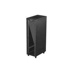 19'' VOĽNE STOJÚCA RACKOVÁ SKRIŇA 42U/600X1000 (FLAT PACK) S PRESKLENÝMI DVERAMI LCD ČIERNA LANBERG V2
