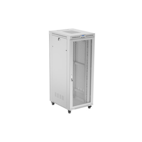 19'' VOĽNE STOJÚCA RACKOVÁ SKRIŇA 42U 800X1000 ŠEDÁ LCD S PERFOROVANÝMI DVERAMI LANBERG (PLOCHÉ BALENIE)