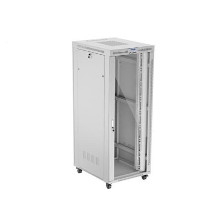 19'' VOĽNE STOJÚCA RACKOVÁ SKRIŇA 42U 800X1000 ŠEDÉ SKLENENÉ DVERE LCD LANBERG (FLAT PACK) V2
