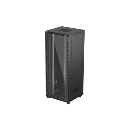 19'' VOĽNE STOJÚCA RACKOVÁ SKRIŇA 42U 800X800 ČIERNE SKLENENÉ DVERE LANBERG (PLOCHÉ BALENIE)