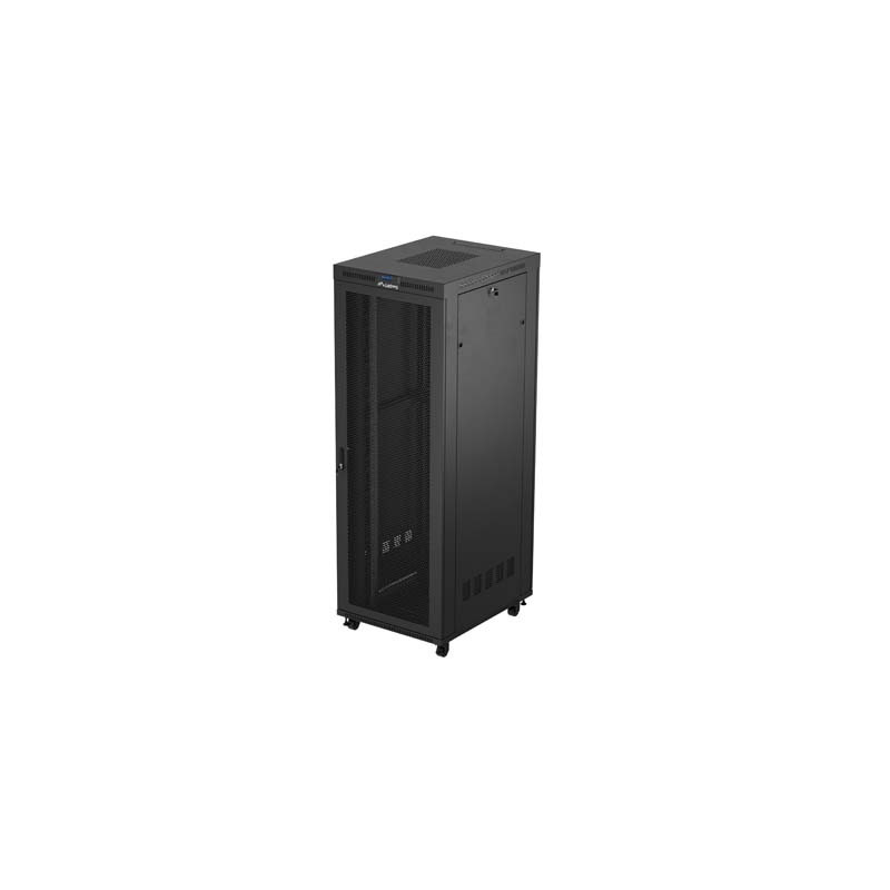 19'' VOĽNE STOJÚCA RACKOVÁ SKRIŇA 47U/800X1000 (FLAT PACK) SO SIEŤOVÝMI DVERAMI LCD ČIERNA LANBERG V2