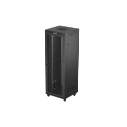 19'' VOĽNE STOJÚCA RACKOVÁ SKRIŇA 47U 800X800 ČIERNA LCD PERFOROVANÉ DVIERKA LANBERG (PLOCHÉ BALENIE)
