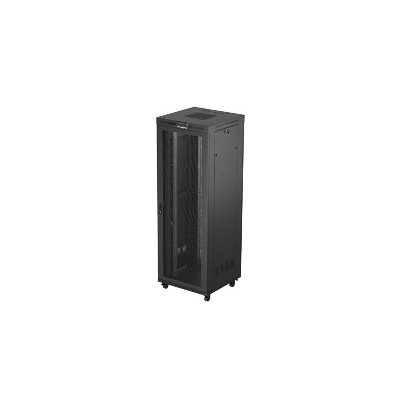 19'' VOĽNE STOJÚCA RACKOVÁ SKRIŇA 47U 800X800 ČIERNA LCD PERFOROVANÉ DVIERKA LANBERG (PLOCHÉ BALENIE)