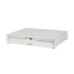 19'' 2U 360MM ŠEDÁ SKRIŇOVÁ ZÁSUVKA LANBERG (2U/483X360MM NOSNOSŤ DO 90KG, 4BODOVÁ MONTÁŽ)