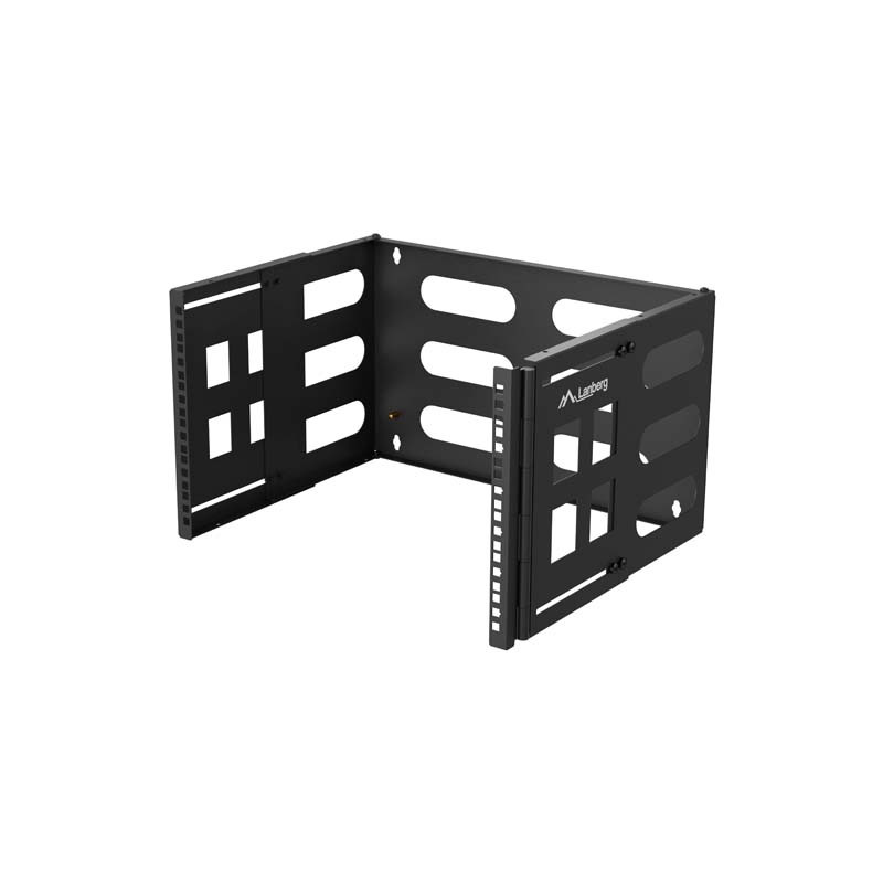 SKLADACÍ DRŽIAK PRO MONTÁŽ NA STENU 19'' 6U RACK 497X400/240 ČIERNY LANBERG