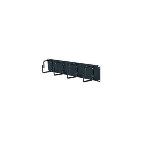 2U Horizontal Cable Organizer Black