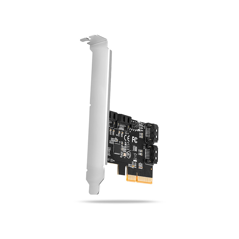 AXAGON PCES-SA4X4, PCIe radič - 4x interný SATA 6G port, ASM1164, SP & LP