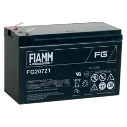 Fiamm olovená batéria FG20721 12V/7,2Ah Faston F1 4,8mm