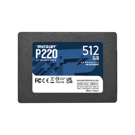PATRIOT P220/512GB/SSD/2.5''/SATA/3R