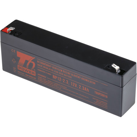 Akumulátor T6 Power NP12-2.3, 12V, 2,3Ah, F1