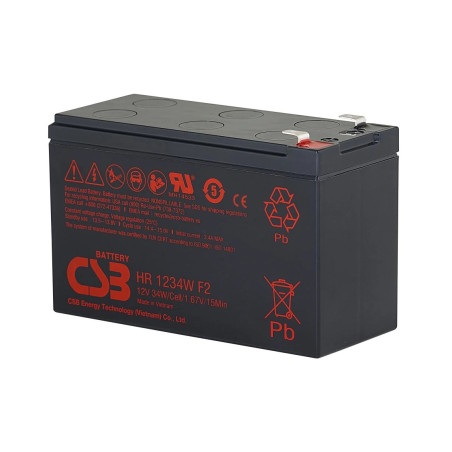 Batéria CSB HR1234WF2, 12V, 9Ah/34W, F2