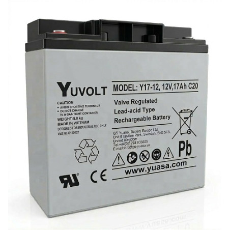 Yuasa YUVOLT Y17-12FR M5 VdS (12V, 17Ah)