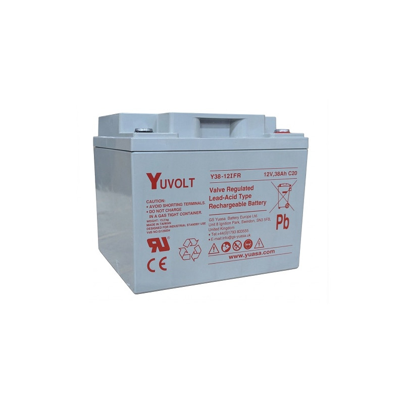 Yuasa YUVOLT Y38-12FR VdS (12V, 38Ah, M5)