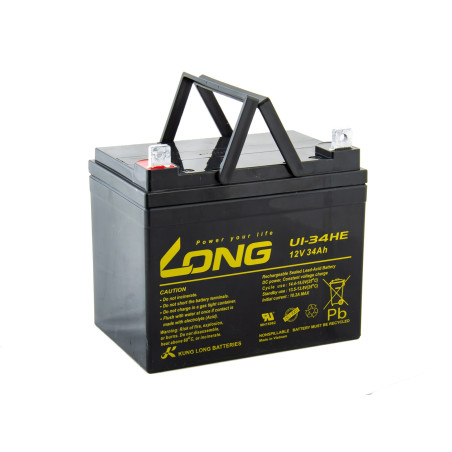 LONG batéria 12V 34Ah F4 DeepCycle (U1-34HE)