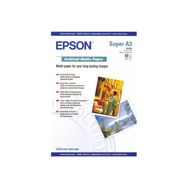 EPSON A3+, Archival Matte Paper (50listov)