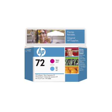 HP no 72 - purpurová a azúrová tlač. hlava, C9383A