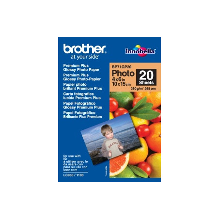 BP71GP20, 20 listov, 10x15cm Premium Glossy, 260g