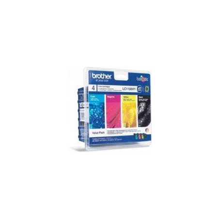 LC-1100HY VALBP (atrament multipack-čierna + tri farby)