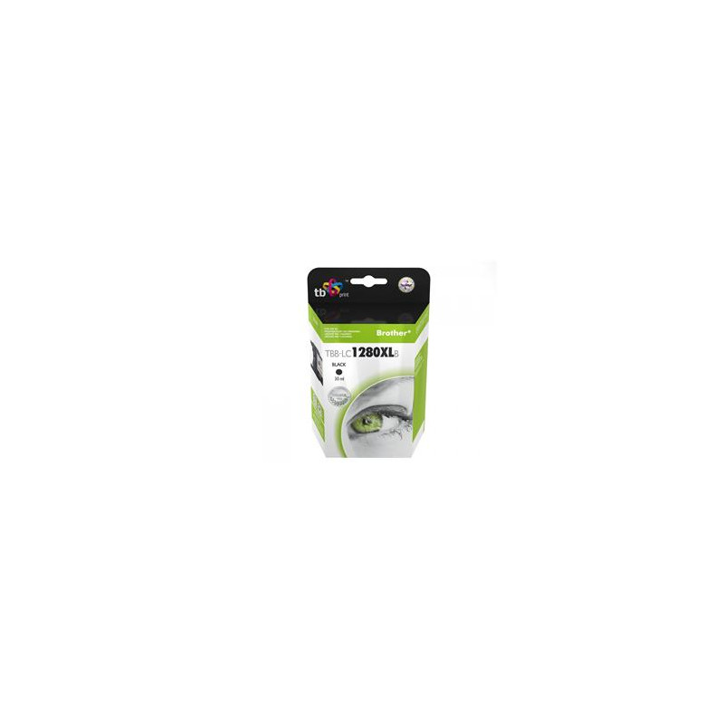 Ink. kazeta TB kompat. s Brother LC 1280XLBK 100%N