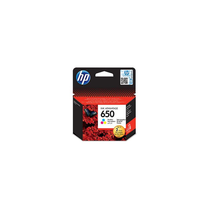 HP 650 trojfarebná atramentová kazeta, CZ102AE