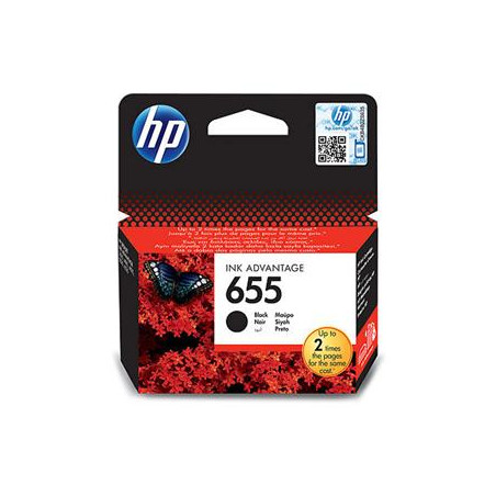 HP 655 čierna atramentová kazeta, CZ109AE