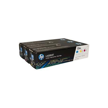 HP 126A trojbalenie - azúrová, purpurová, žltá
