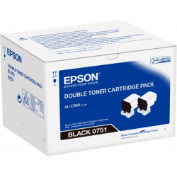 Double pack Toner Black - Epson WorkForce AL-C300