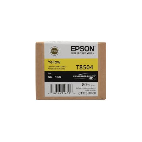 Epson Singlepack Photo Yellow T850400 UltraChrome HD ink 80ml