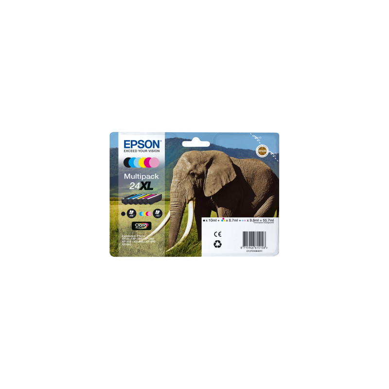 Epson Multipack 6-colours 24XL Claria Photo HD Ink