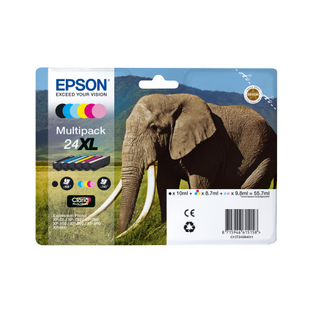 Epson Multipack 6-colours 24XL Claria Photo HD Ink