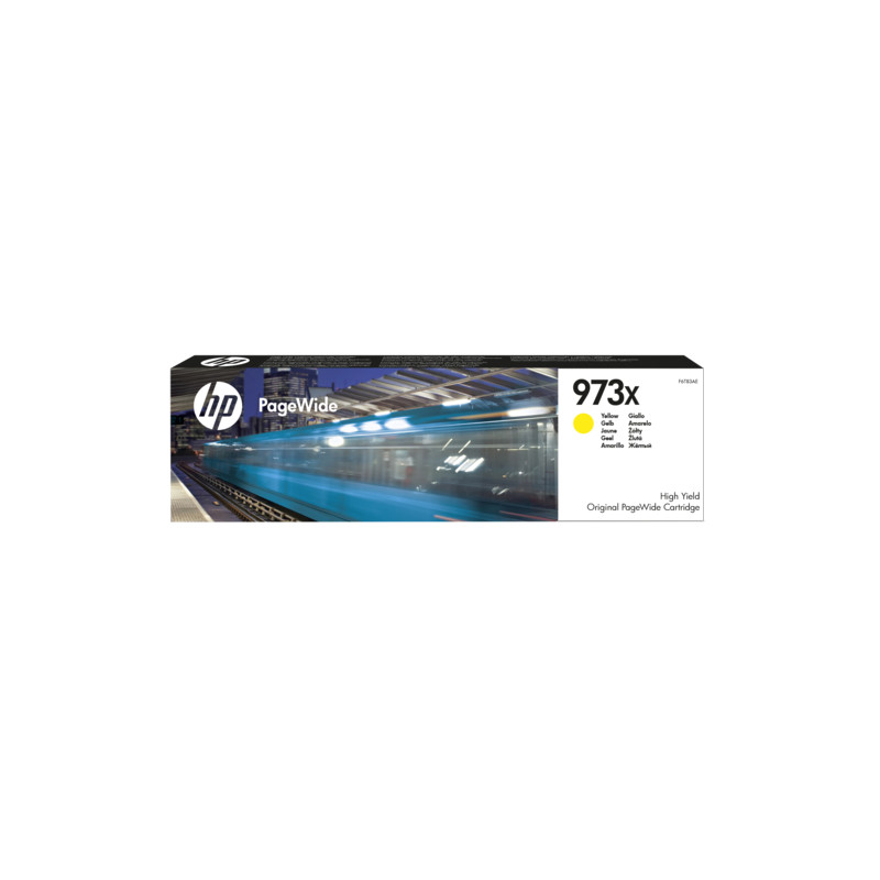 HP 973X žltá atramentová kazeta, F6T83AE