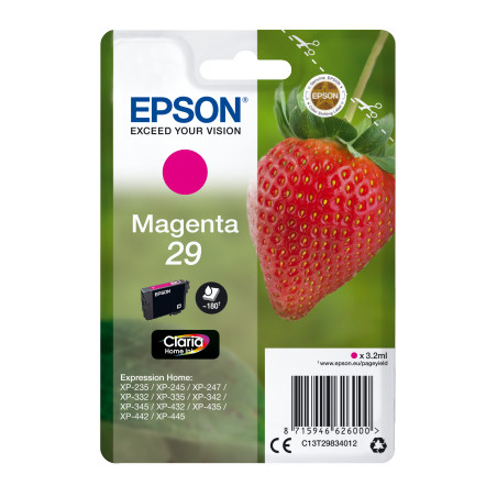 EPSON Singlepack Magenta 29 Claria Home Ink