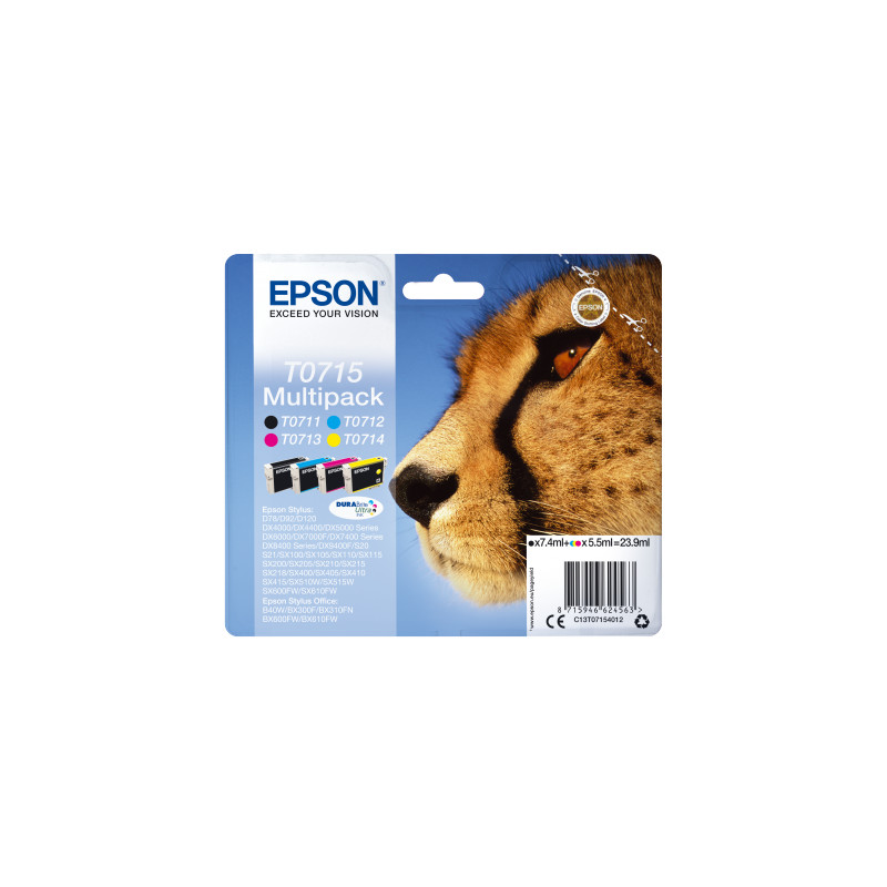 Epson Multipack 4-colours T0715 DURABrite UltraInk