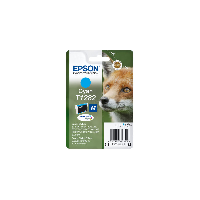 Epson Singlepack Cyan T1282 DURABrite Ultra Ink