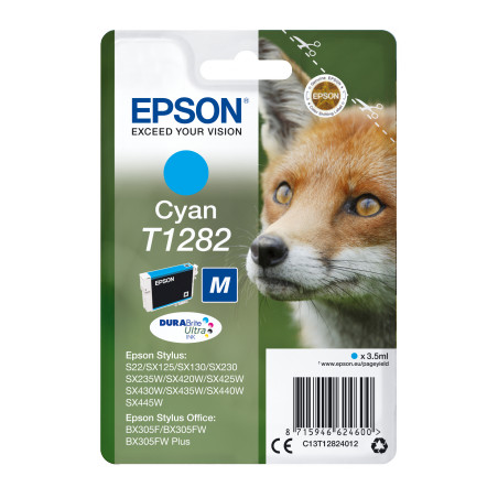 Epson Singlepack Cyan T1282 DURABrite Ultra Ink